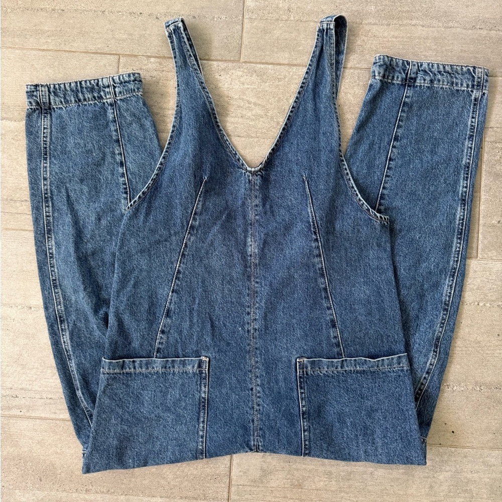We The Free High Roller Denim Jumpsuit - Picture 3 of 6